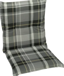 Go-De Niederlehner-Auflage 100 cm x50 cm x 6 cm, grau-kariert