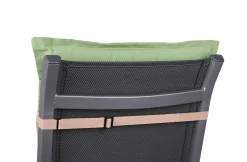 Go-De Niederlehner-Auflage 100 cm x 50 cm x 7 cm, grün beige gemustert