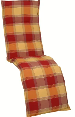 GO-DE Relax-Auflage Classic 170 x 50 x 7 cm, rot kariert