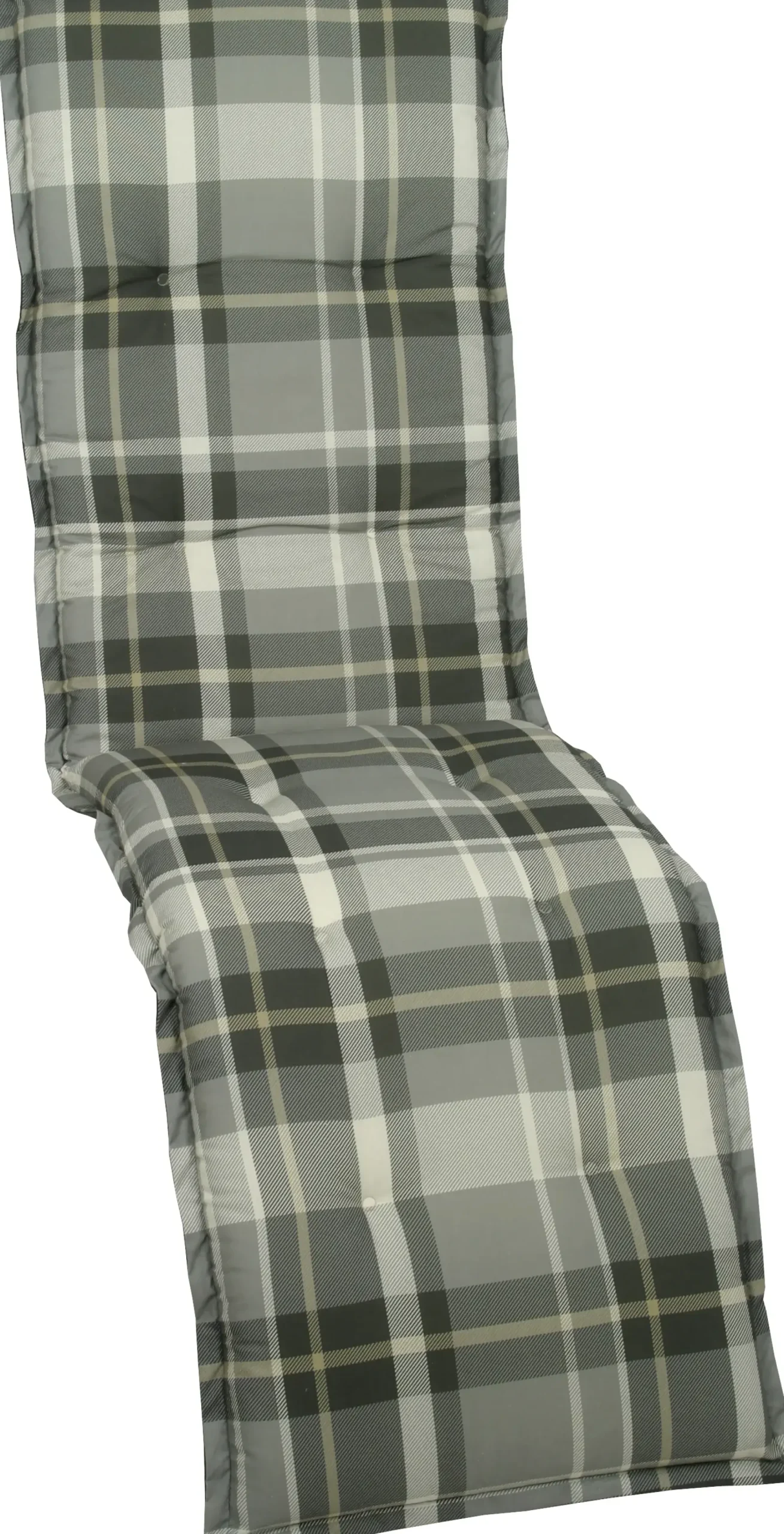 Go-De Relax-Auflage grau-kariert, 170 x 50 x 6 cm