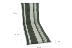 GO-DE Rollliegen-Auflage 190 x 60 x 7 cm, grau, anthrazit