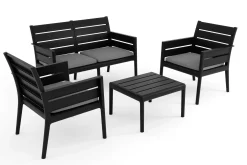 Grandsoleil Gartenmöbel-Set Panka anthrazit