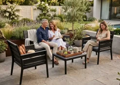 Grandsoleil Gartenmöbel-Set Panka anthrazit