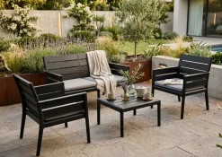 Grandsoleil Gartenmöbel-Set Panka anthrazit