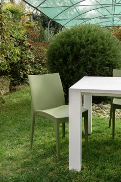 Grandsoleil Gartenstuhl Kunststoff Venice stapelbar olivgrün