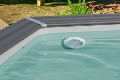 Gre Composite Pool oval grau 524 x 386 x 124 cm