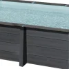 Gre Composite Pool oval grau 664 x 386 x 124 cm