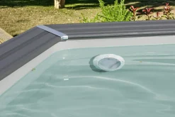 Gre Composite Pool oval grau 664 x 386 x 124 cm