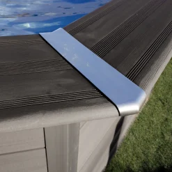 Gre Composite Pool oval grau, 524 x 386 x 124 cm