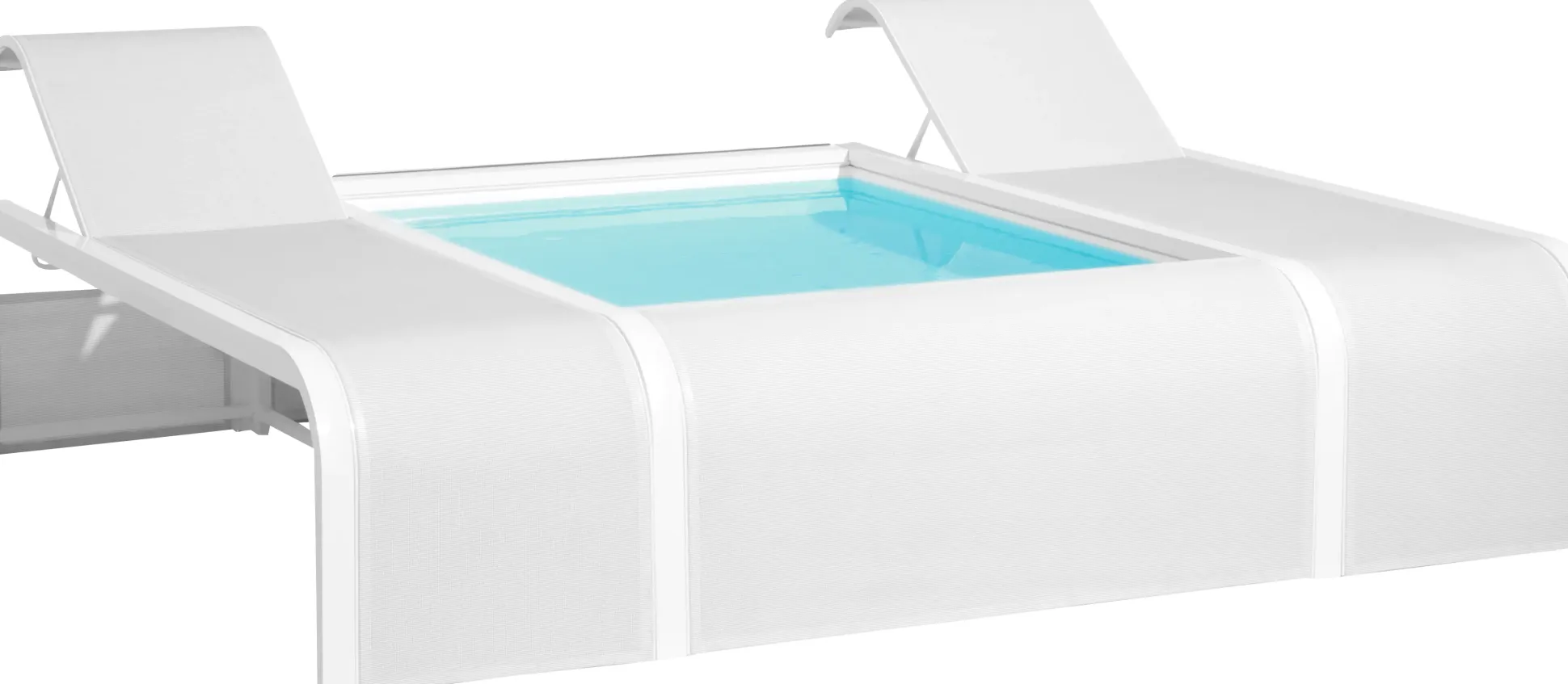 Gre Pool Mariposa weiß 282 x 219 x 60 cm