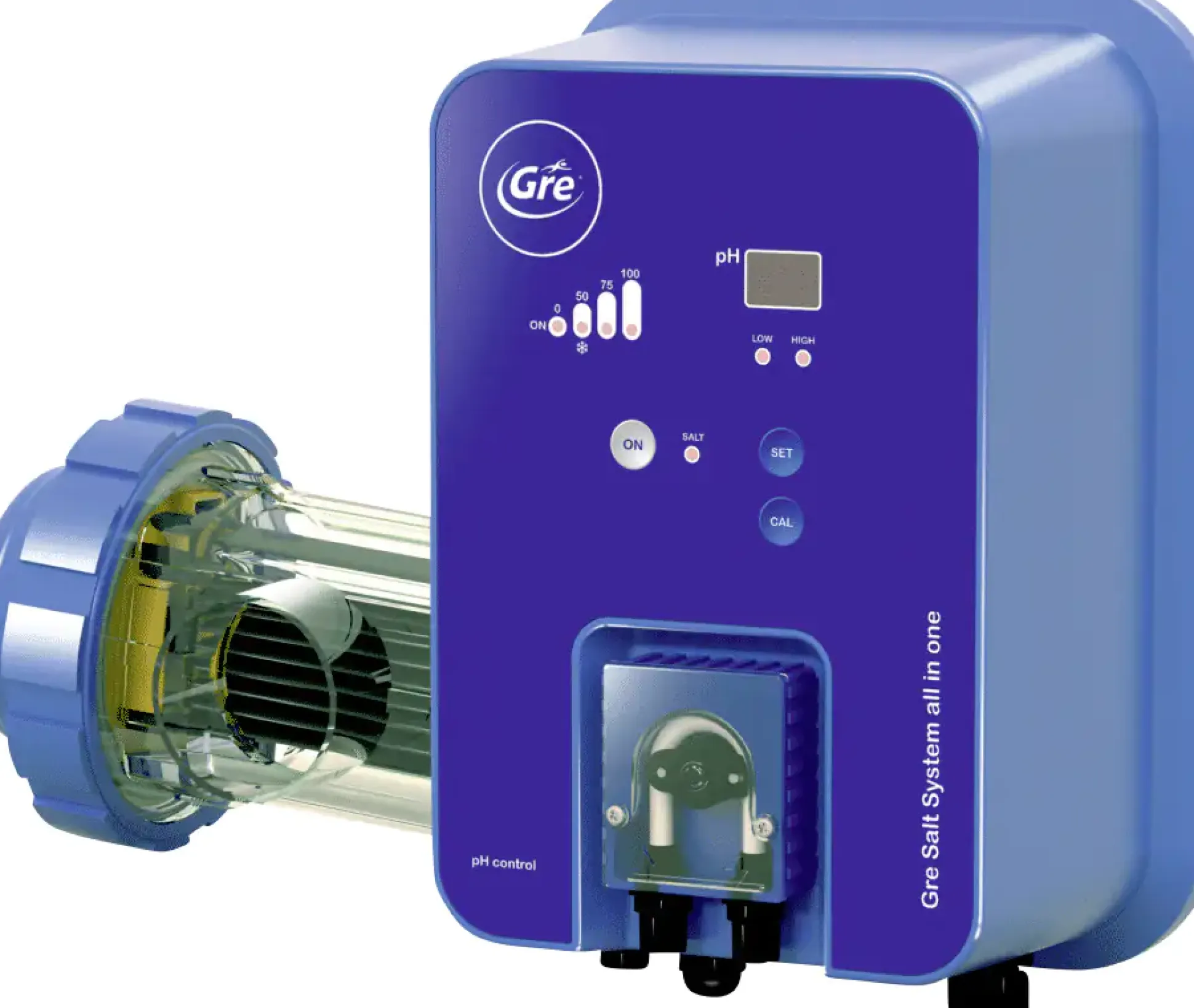 Gre Salzelektrolyse-System Wasserumfang: Bis 60 m3