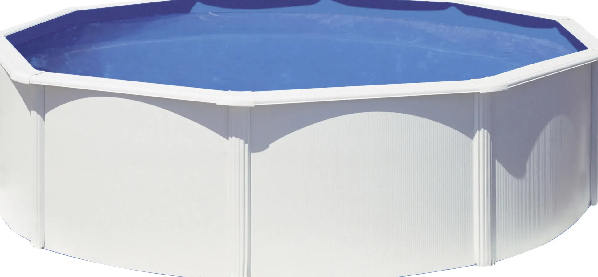 Gre Stahlwandpool Atlantis rund Ø 460 x 132 cm, weiß