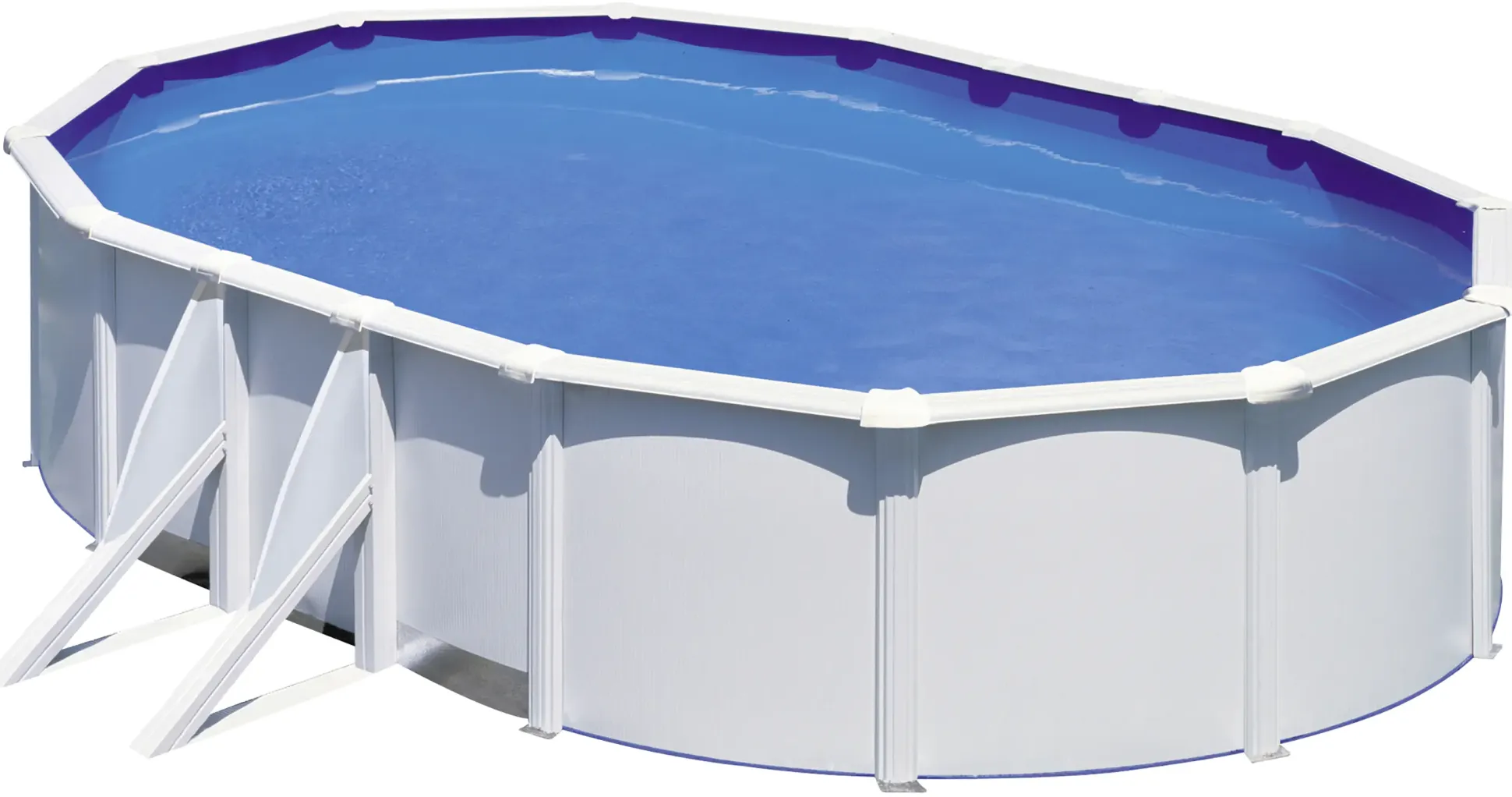 Gre Stahlwandpool Fidji oval 500 x 300 x 120 cm weiß