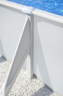 Gre Stahlwandpool Fidji oval 500 x 300 x 120 cm weiß