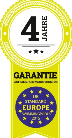 Gre Stahlwandpool Granada rund Ø 460 x 132 cm, graphit