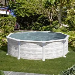 Gre Stahlwandpool rund mit Nordicoptik Ø 350 x 132 cm