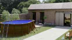 Gre Stahlwandpool Sicilia oval 500 x 300 x 120 cm Holzdekor