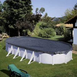Gre Winterabdeckplane schwarz, 680 x 460 cm