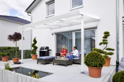 Gutta Premium Terrassendach 410,2 x 306 cm weiß PC klar 16 mm
