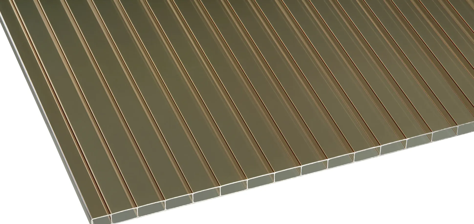 Gutta Premium Terrassendach 309,4 x 306 cm weiß Acryl bronce 16 mm
