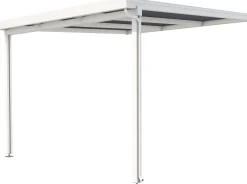Gutta Premium Terrassendach 309,4 x 306 cm weiß PC weiß opal 16 mm