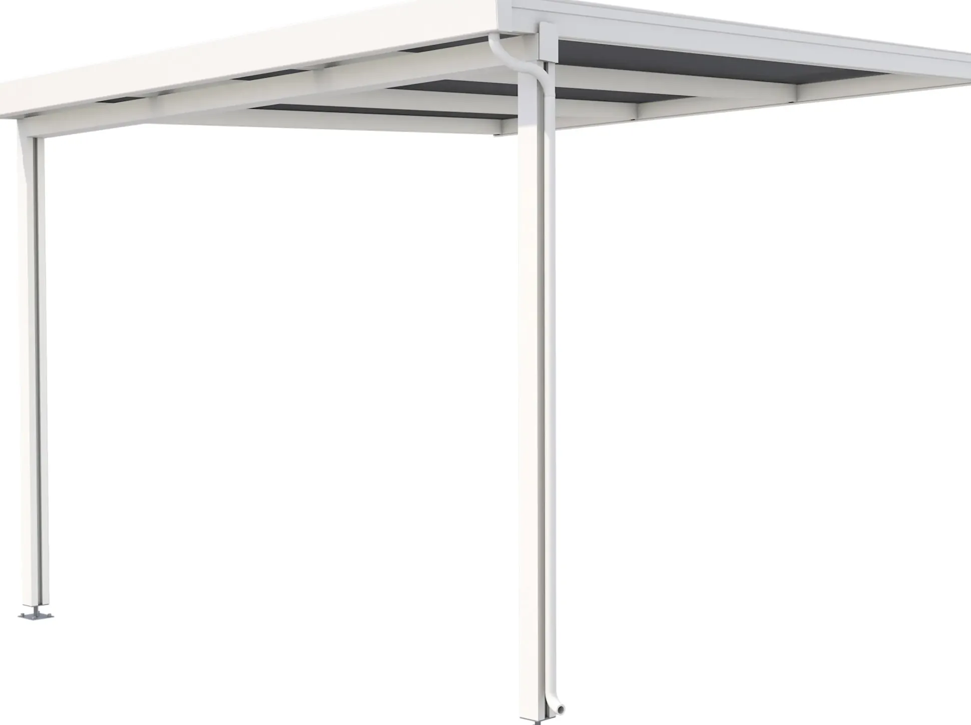 Gutta Premium Terrassendach 309,4 x 306 cm weiß PC weiß opal 16 mm