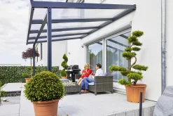 Gutta Premium Terrassendach 410,2 x 306 cm anthrazit Acryl klar 16 mm