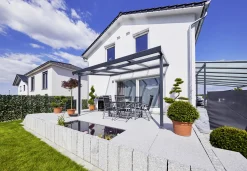Gutta Premium Terrassendach 410,2 x 306 cm anthrazit Acryl klar 16 mm