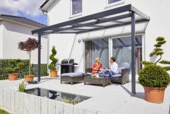 Gutta Premium Terrassendach 410,2 x 306 cm anthrazit PC klar 16 mm