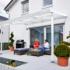 Gutta Premium Terrassendach 410,2 x 306 cm weiß Acryl bronce 16 mm