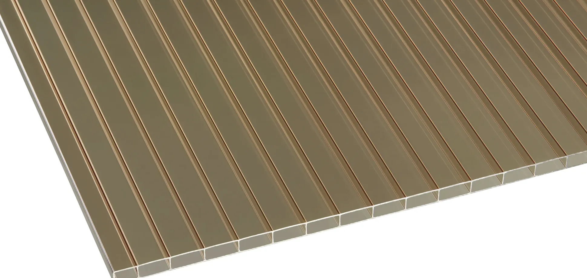 Gutta Premium Terrassendach 410,2 x 306 cm weiß Acryl bronce 16 mm