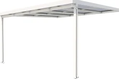Gutta Premium Terrassendach 410,2 x 406 cm weiß PC weiß opal 16 mm
