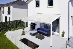 Gutta Premium Terrassendach 410,2 x 306 cm weiß Klima blue 16 mm