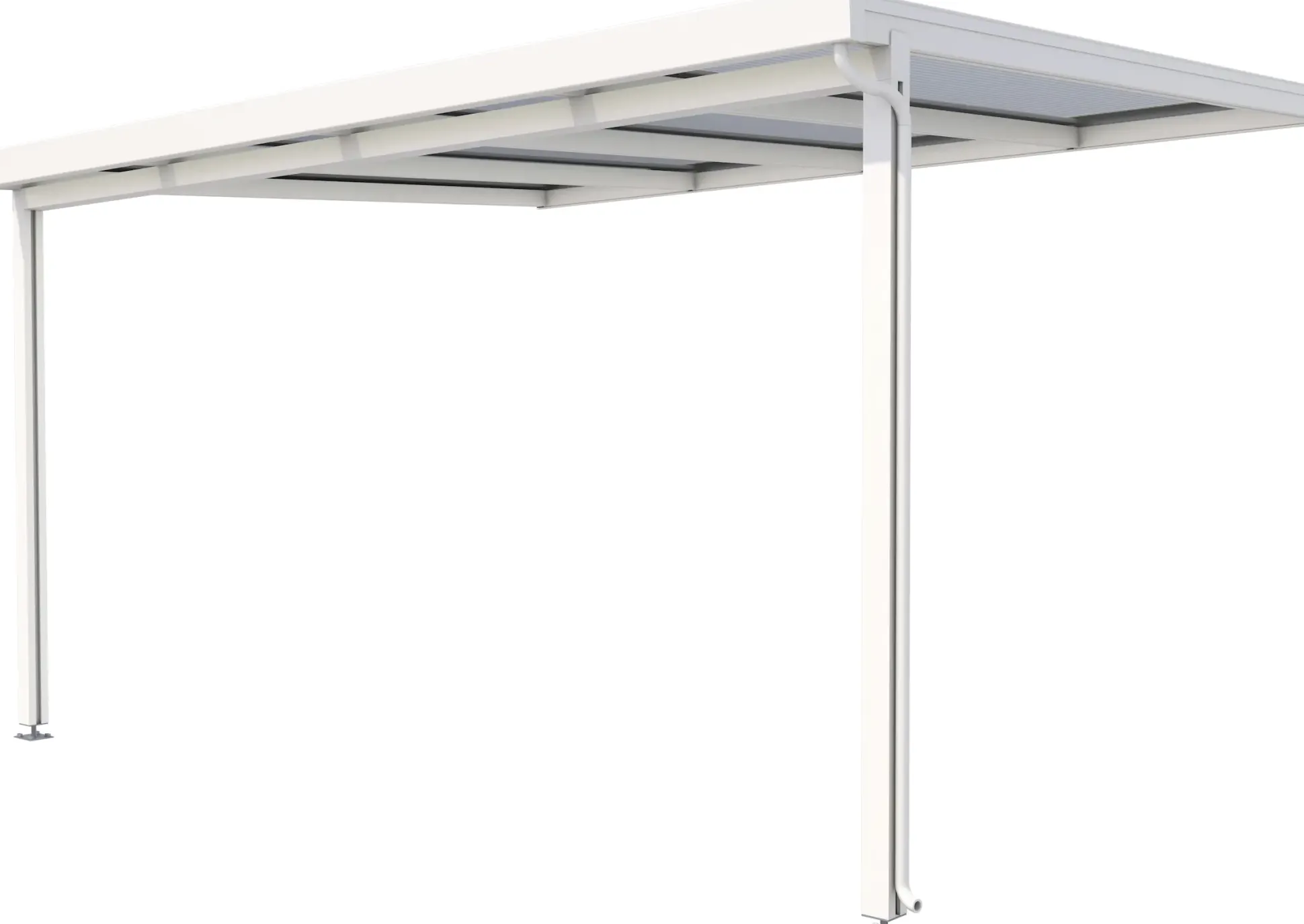 Gutta Premium Terrassendach 410,2 x 306 cm weiß Klima blue 16 mm