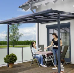 Gutta Terrassenüberdachung Basic 306x306cm anthrazit