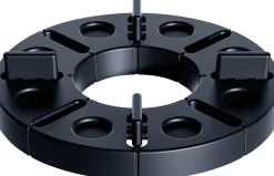 HS Terra Plattenlager Ø 120 x 18/10 mm schwarz