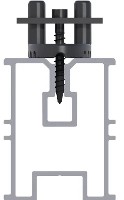 HSI Terra Deckclip mit Klemmplatte inkl. Schrauben für Terrassendiele - 100 Stück