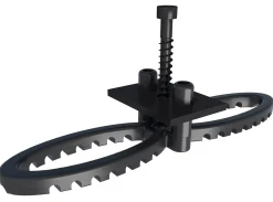HSI Terra Deckclip mit Klemmplatte inkl. Schrauben für Terrassendiele - 20 Stück