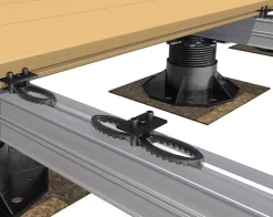 HSI Terra Deckclip mit Klemmplatte für Terrassendielen 2-12 mm inkl. Schrauben Polypropylen schwarz