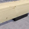 HSI Terra Unterlegpads für Terrasse 7 x 7 cm 3 mm Kautschukgranulat schwarz - 50 Stk.