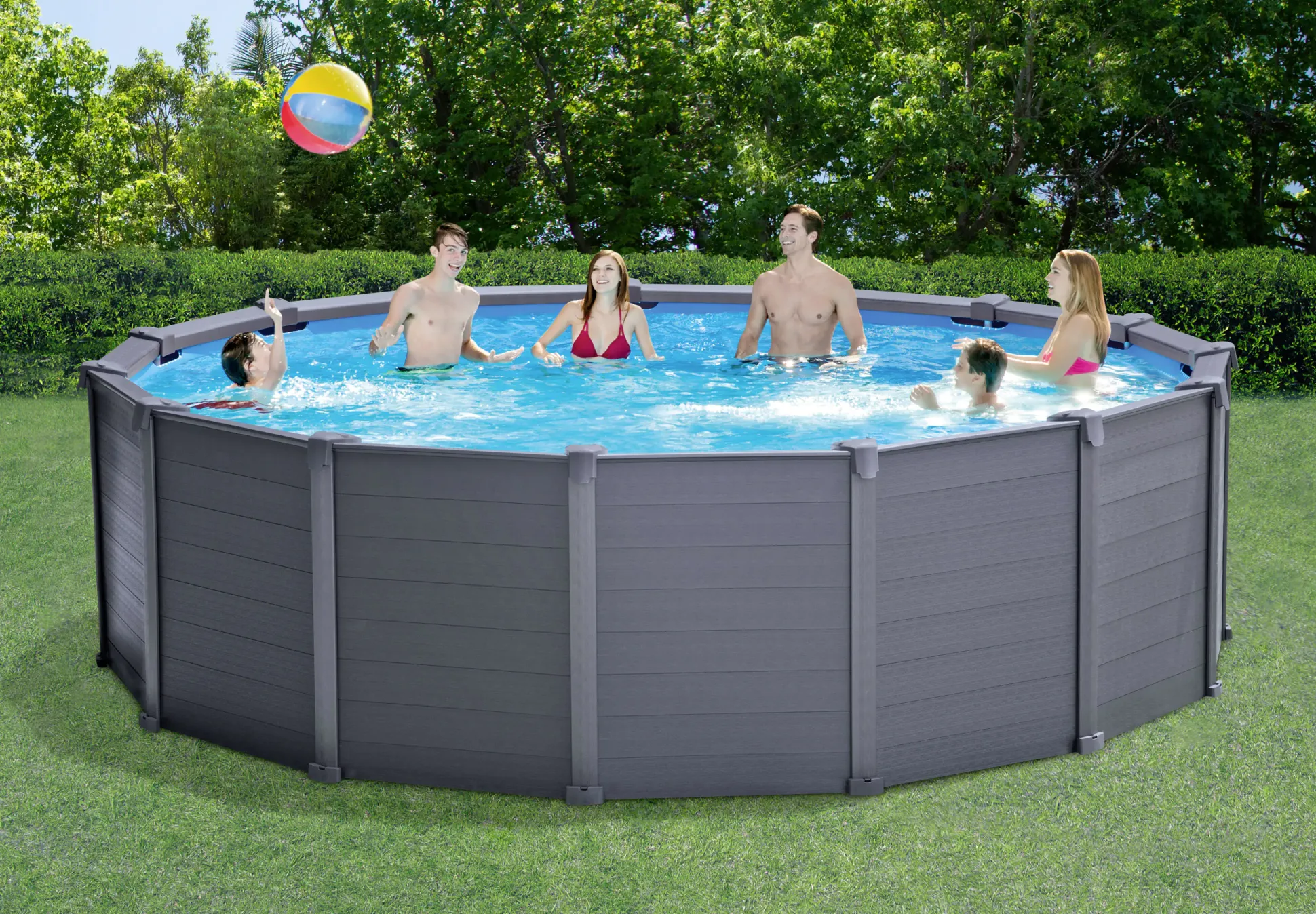 Intex Frame Pool Set Graphit Ø 478 x 124 cm