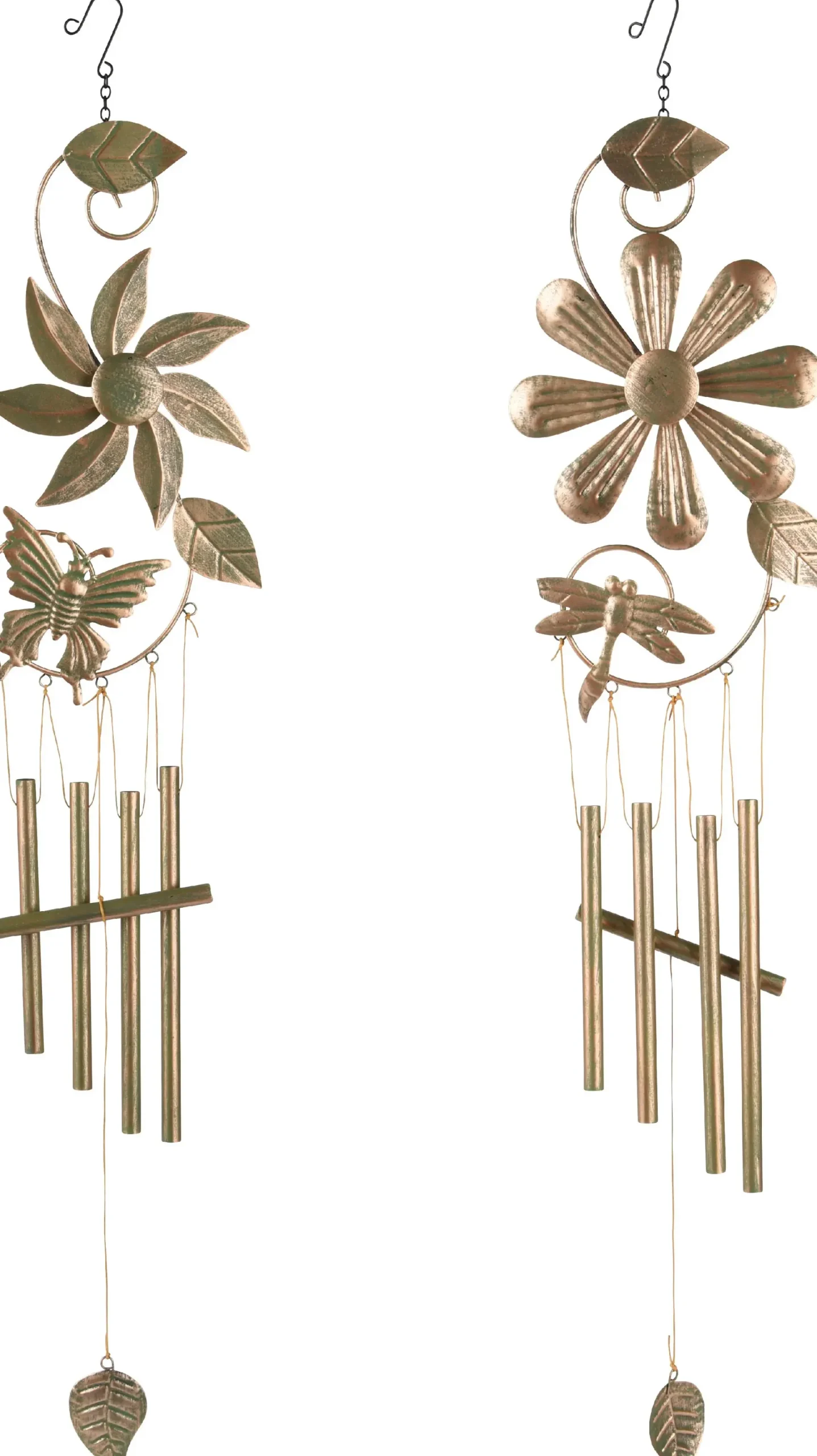 Kaemingk Windspiel Blumen Eisen braun 85 cm