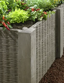 Kann Eckpfosten Antik 100 x 14 x 14 cm braun