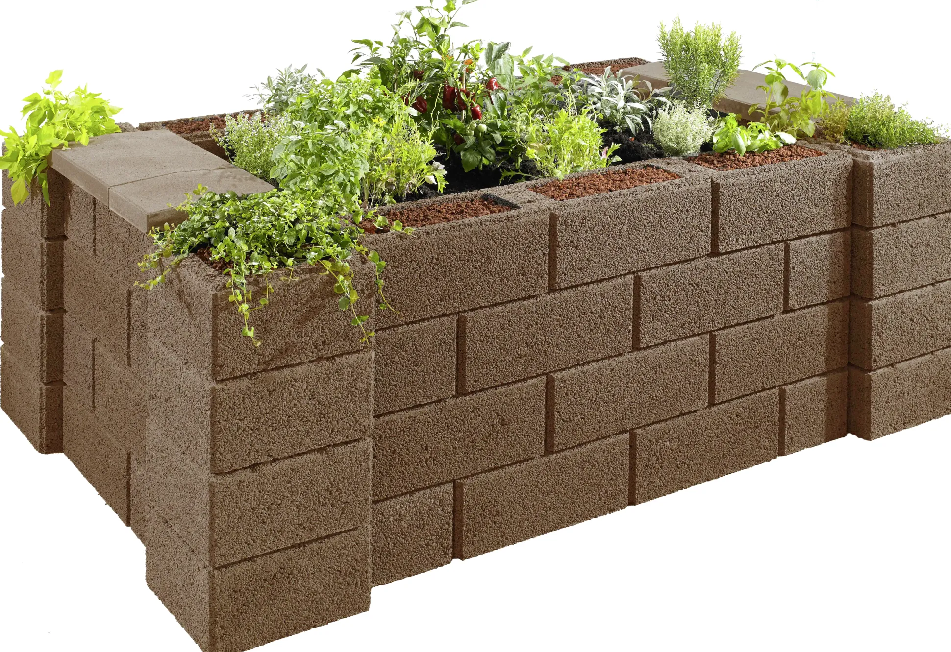 Kann Hochbeet-Set 6 Garten 230 x 150 x 85 cm braun
