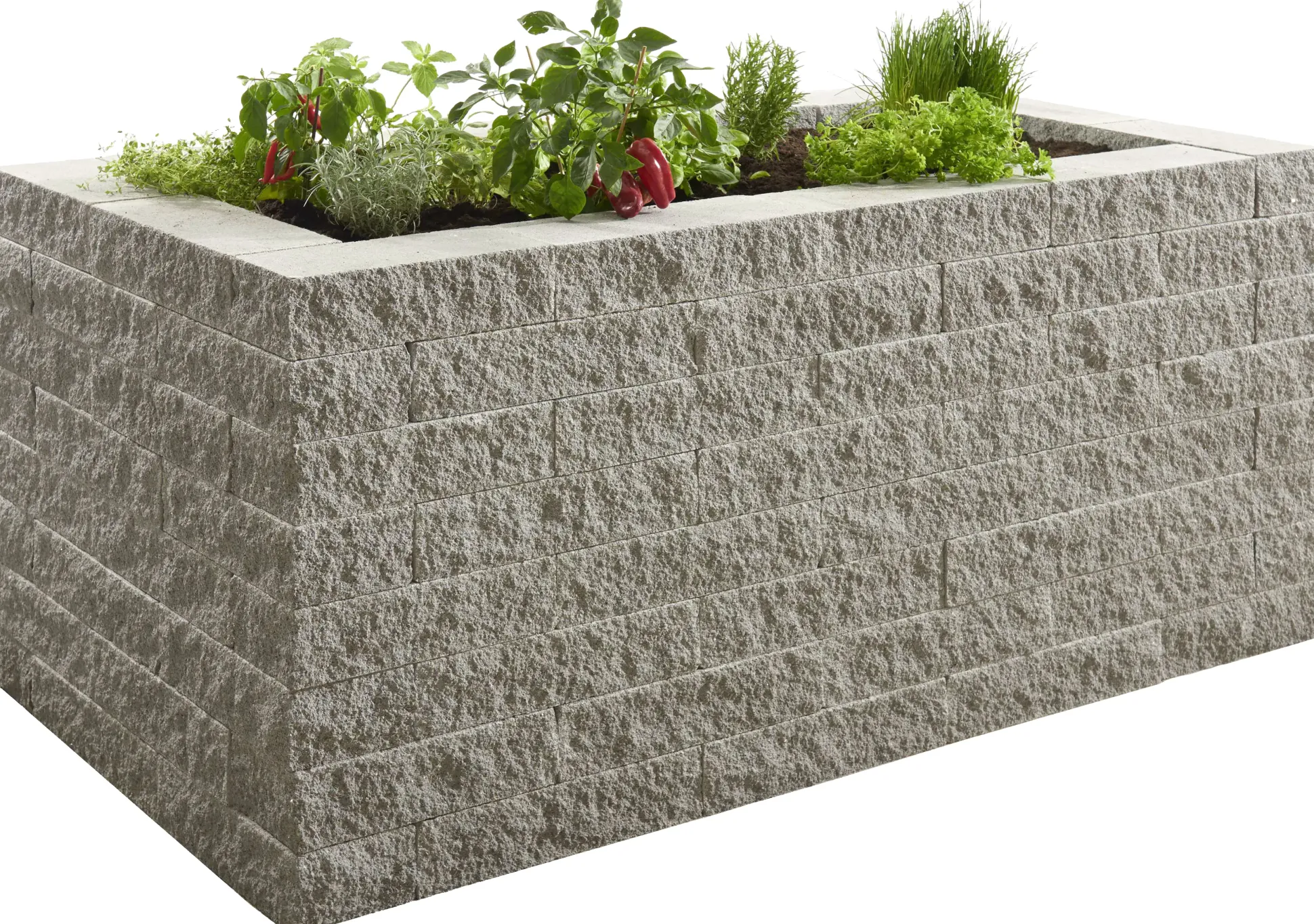 Kann Hochbeet-Set Montania 170 x 90 x 70 cm silbergrau