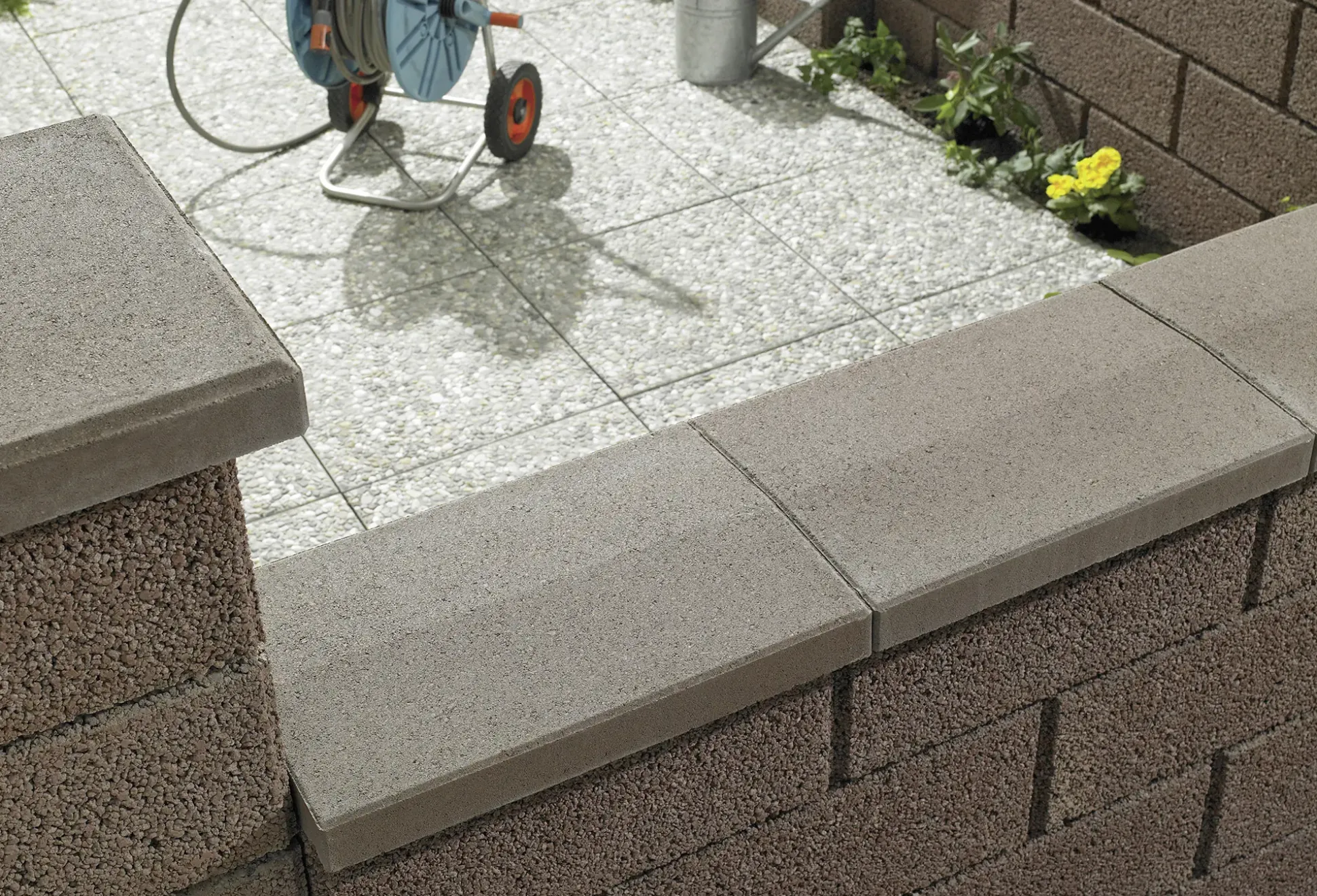 Kann Mauerabdeckung Garten 50 x 33 x 5 cm braun