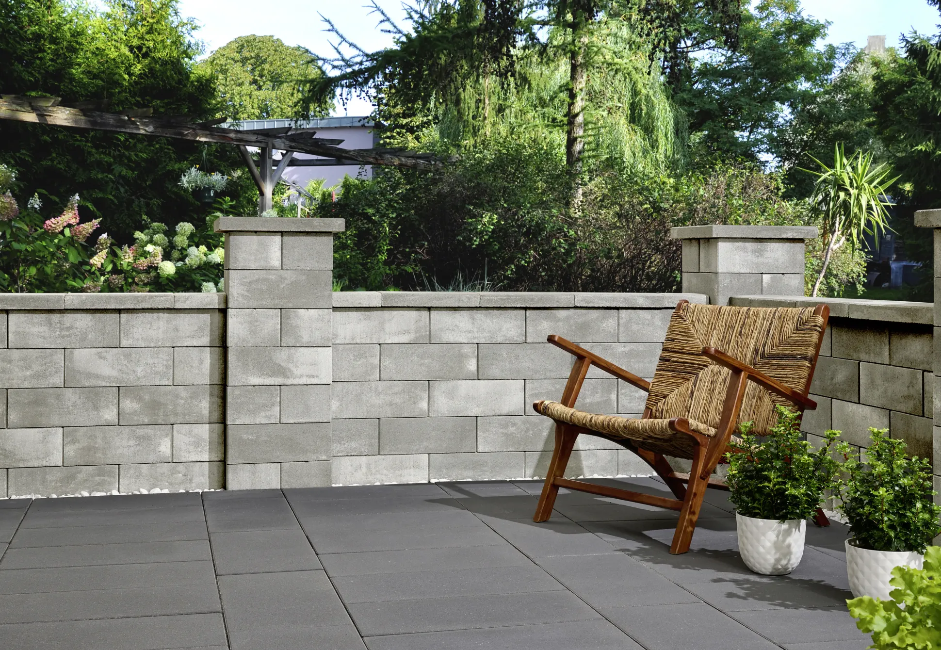 Kann Mauerabdeckung Lindeza 40 x 28 x 6 cm grau-alpin