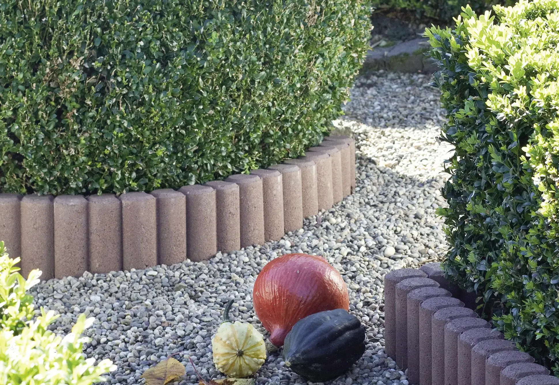 Kann Palisade 2er-Element 25 x 10 x 6 cm braun