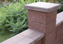 Kann Pfeilerabdeckung Garten 45 x 45 x 6 cm braun