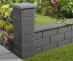 Kann Pfeilerstein Garten 37,5 x 37,5 x 20 cm anthrazit